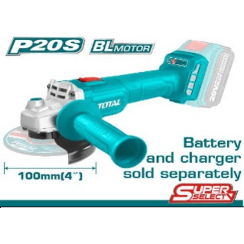 Total TAGLI20107 Cordless Angle Grinder 20V ss
