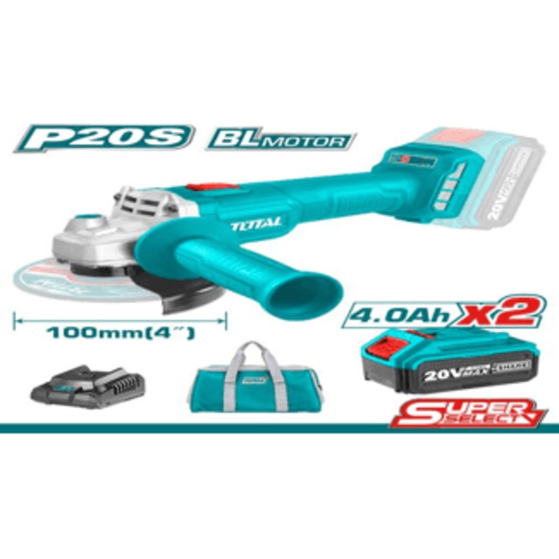 Total TAGLI201072 Li-Ion Angle Grinder 20V ss