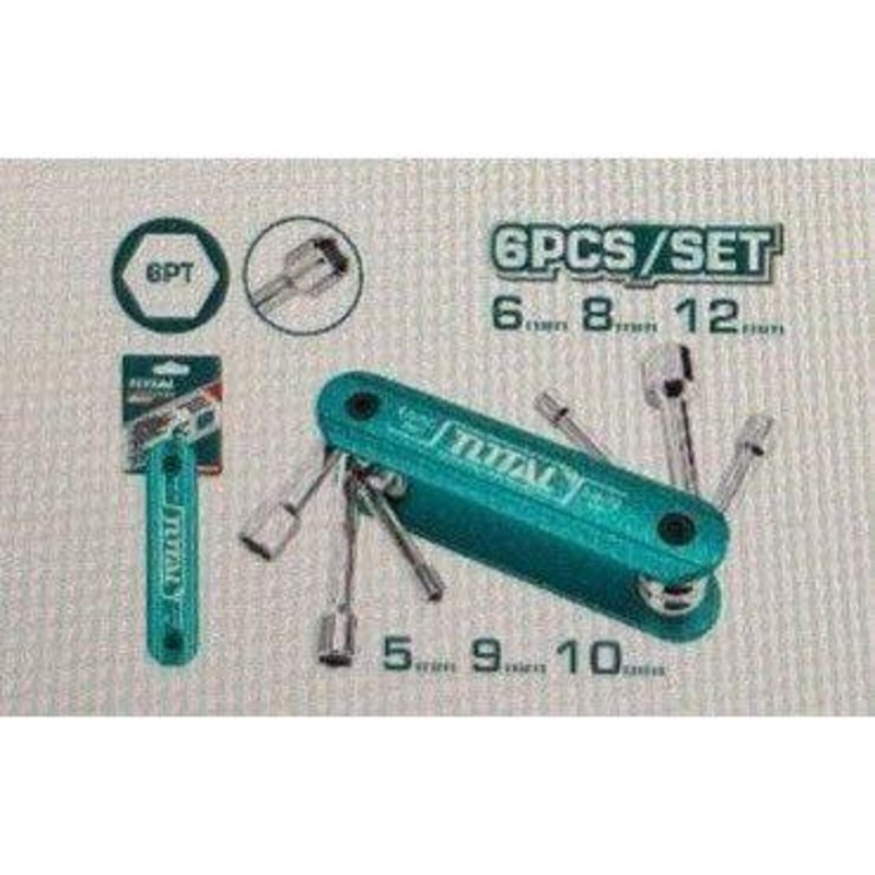 Total THFND061 6pcs Folding Nut Driver Set
