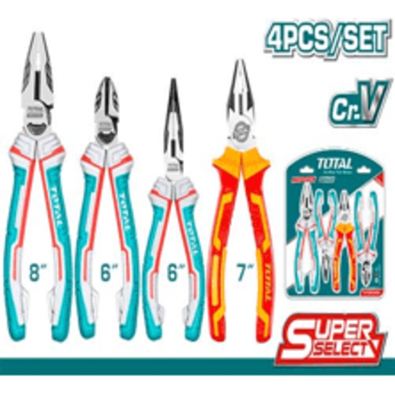 Total THT2K0456 4pcs Pliers Set