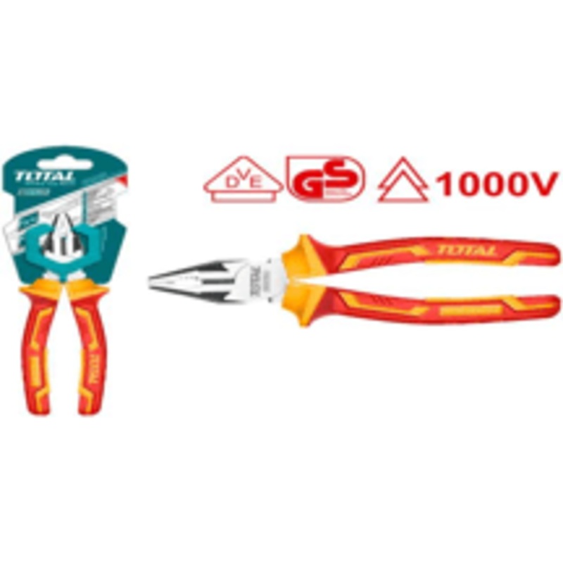 Total THTIP2181 Insulated Combination Pliers 8"