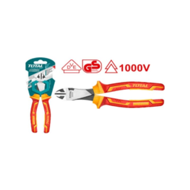 Total THTIP2571 Insulated Heavy-Duty Diagonal Cutting Pliers 7"