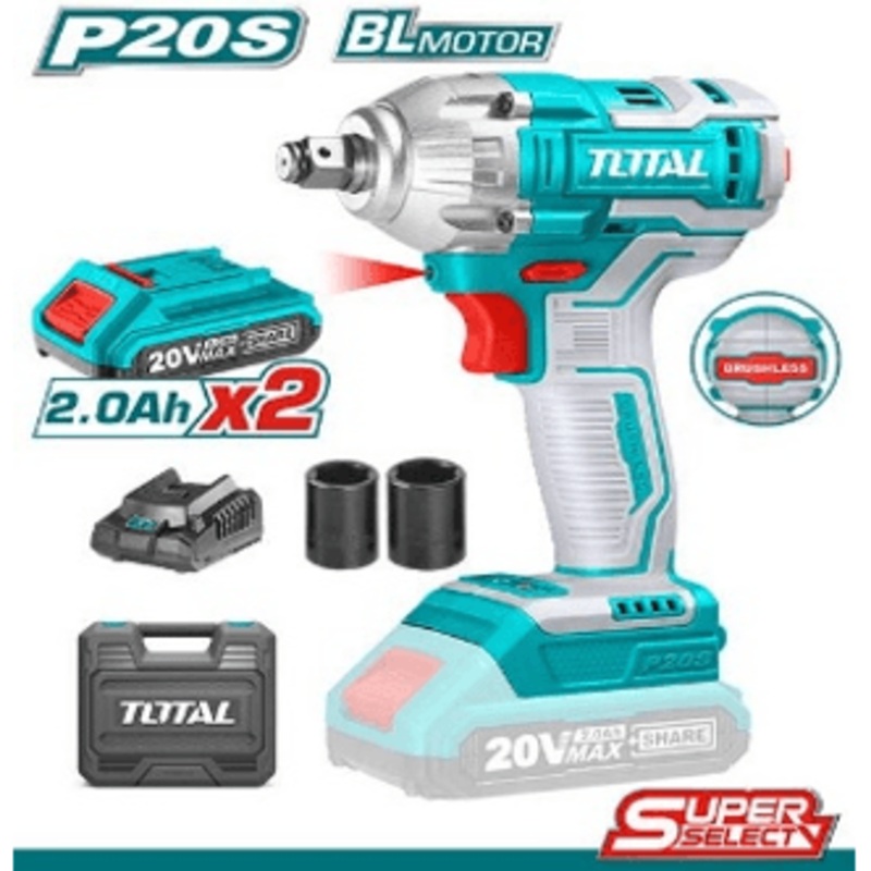 Total TIWLI2038 Cordless Impact Wrench W/ Case