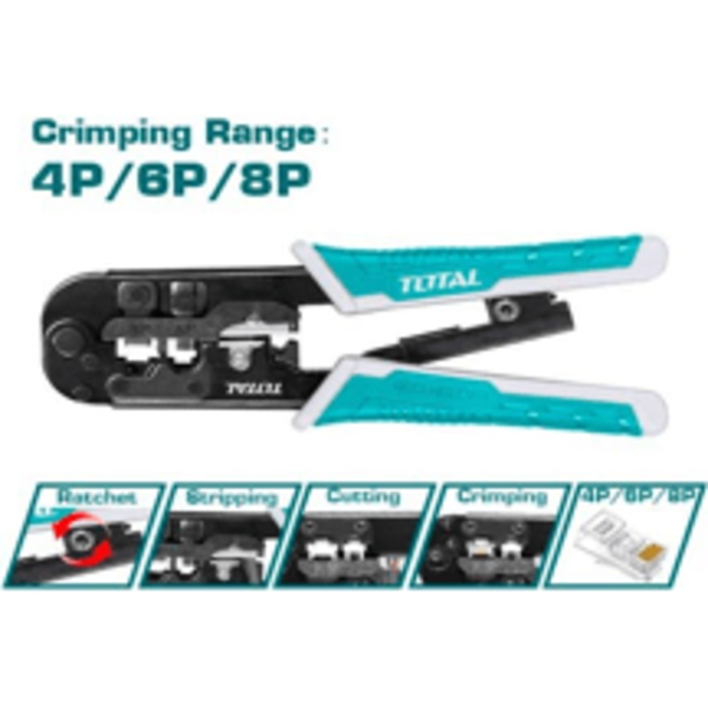 Total TMPCN5468R Modular Plug 8" Crimper