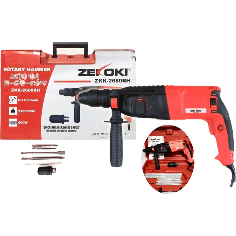 Zekoki ZKK-2680RH SDS-plus Rotary Hammer 800mm 26mm
