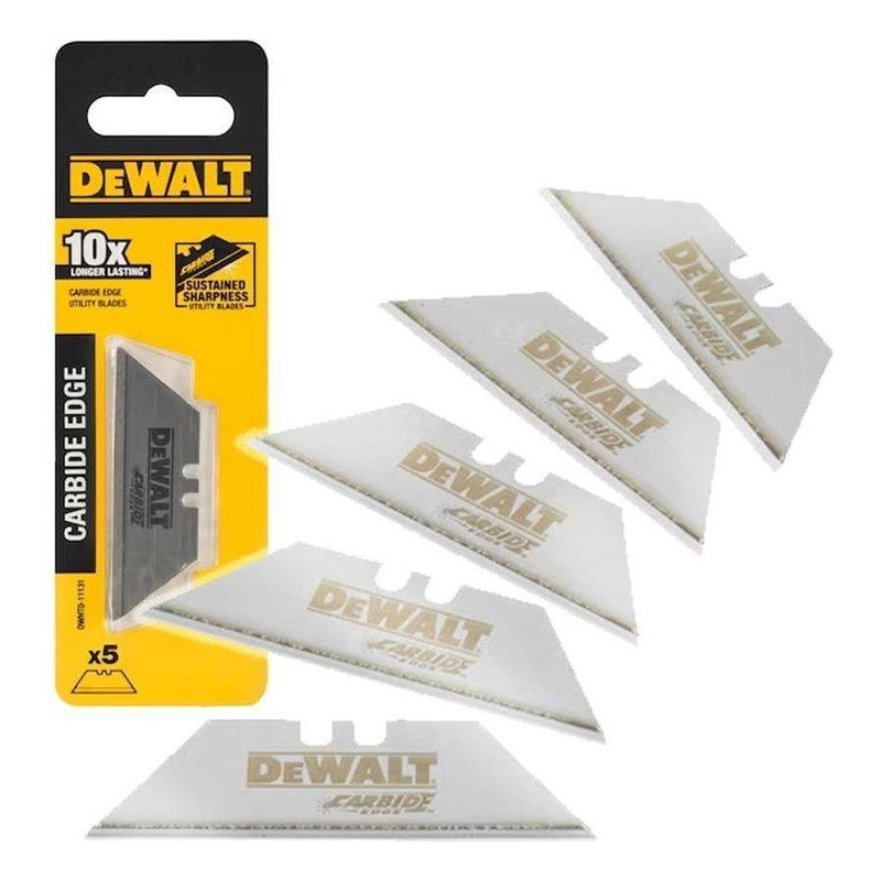 Dewalt DWHT011131 Tungsten Carbide Utility Blades  5pcs