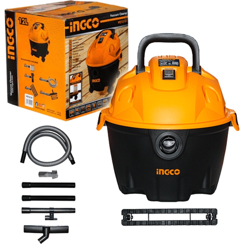 Ingco VC12121 Wet & Dry Vacuum Cleaner 1200W 12L