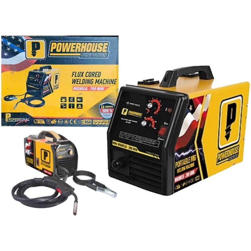 Powerhouse MIGWELD-200 MINI MIG Welding Machine (Fluxcored)