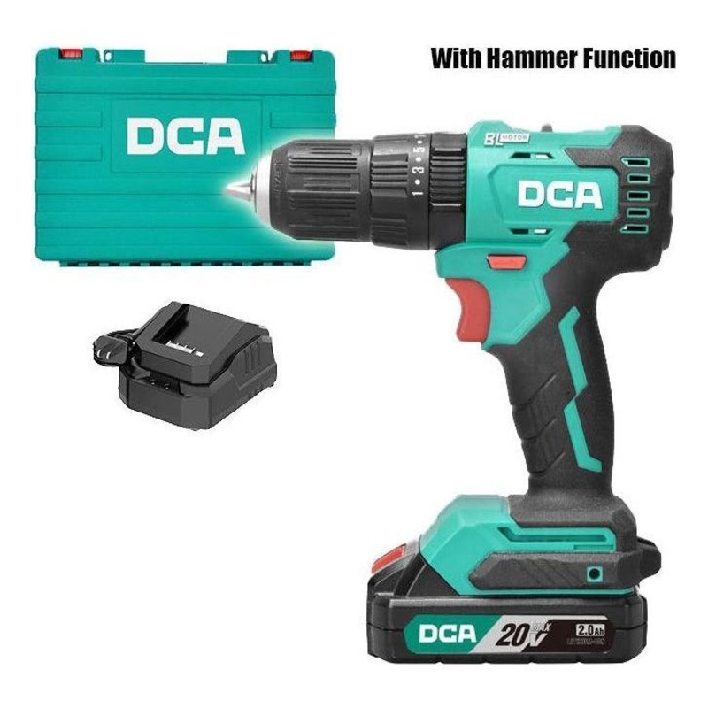DCA ADJZ2050i DM 20V Cordless Brushless Hammer Drill / Driver 13mm