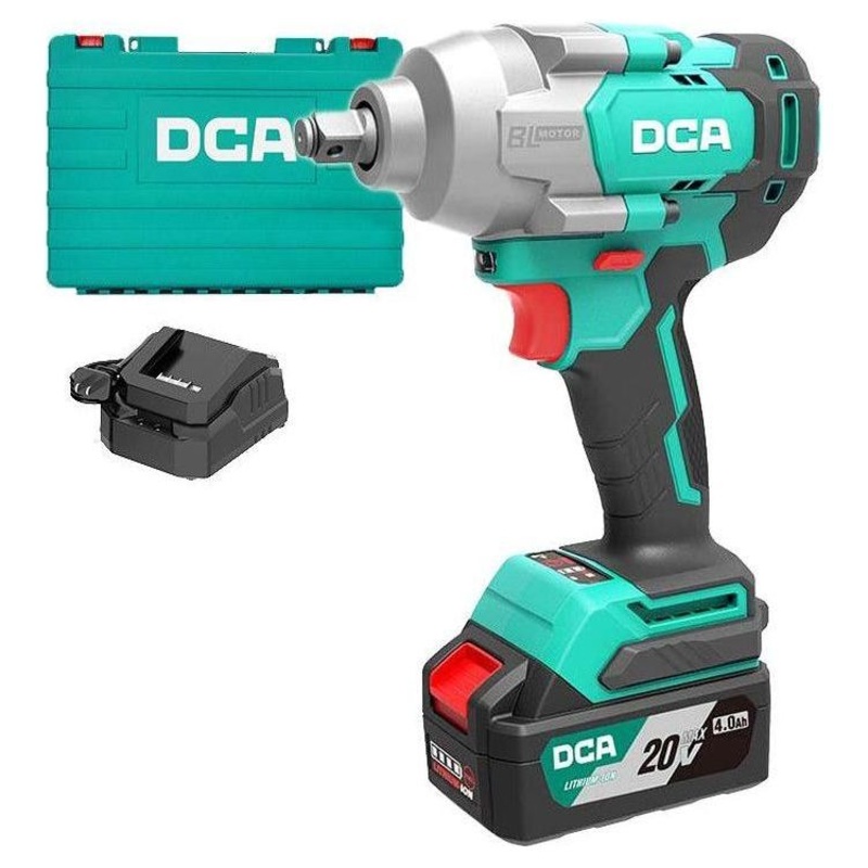DCA ADPB488 DM 20V Cordless Brushless Impact Wrench 1/2" Drive 488Nm