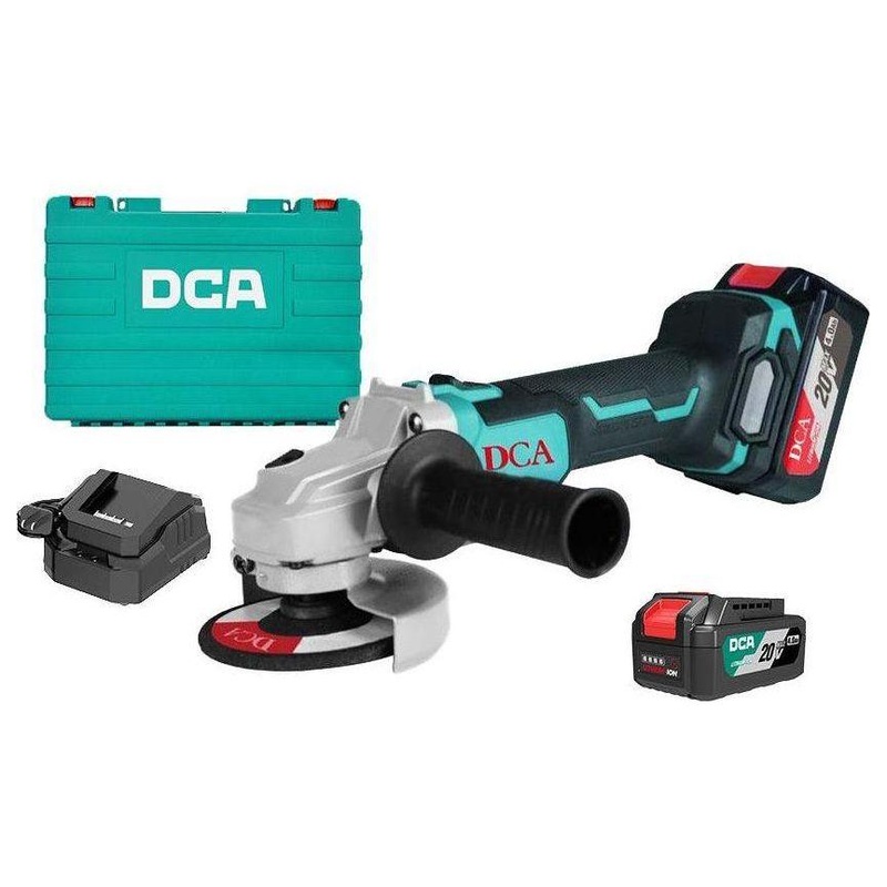 DCA ADSM02-100 EM 20V Cordless Brushless Angle Grinder 4"