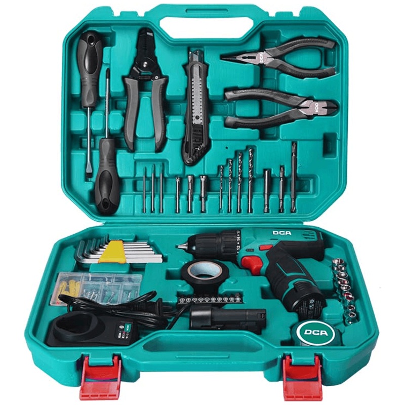 DCA ADJZ1202-TS 12V Cordless Drill / Driver 10mm [Kit]