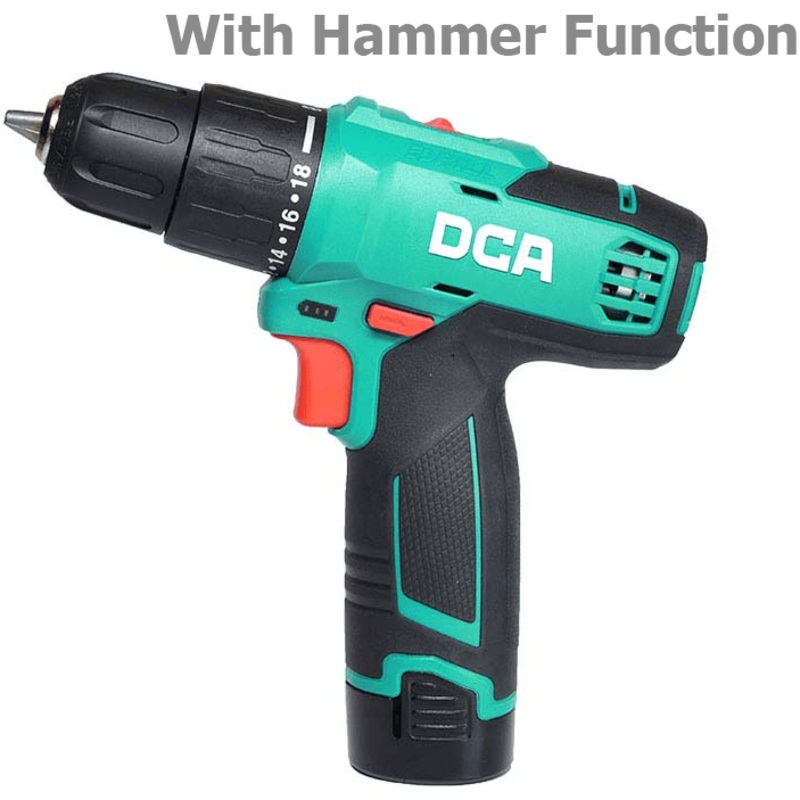 DCA ADJZ1202i-E 12V Cordless Hammer Drill 10mm [Kit]