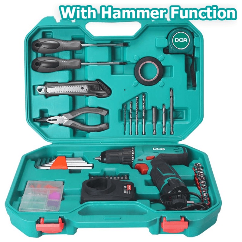 DCA ADJZ1202i-TD 12V Cordless Hammer Drill 10mm [Kit]