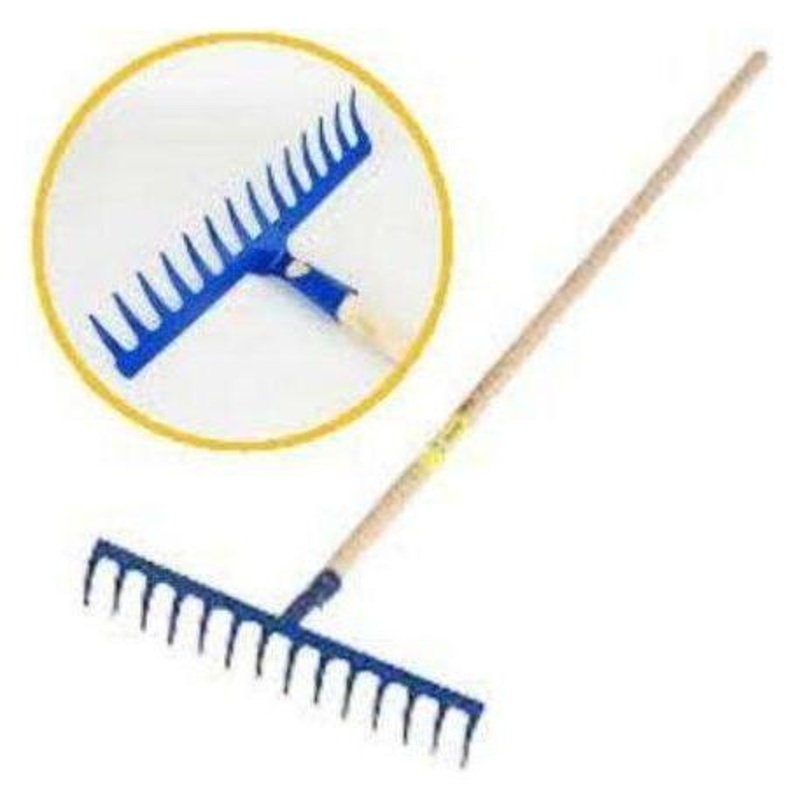 Megatools MGRWD Garden Rake Wood Handle