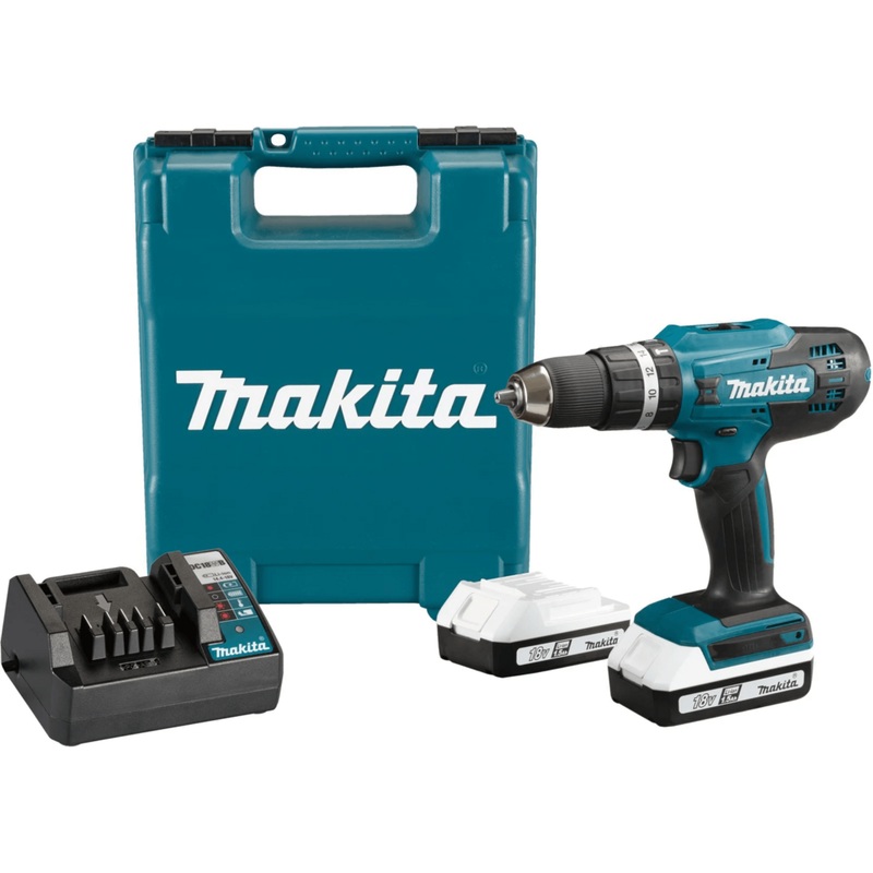 Makita HP488D006 18V Cordless Hammer Drill 13mm (G-Series) [Kit] [2.0Ah]