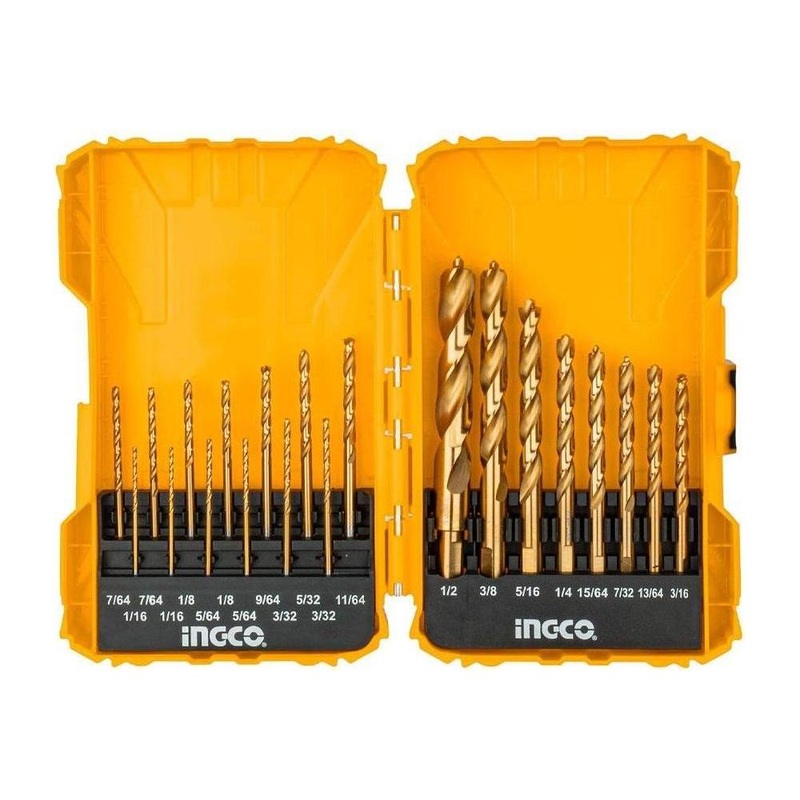 Ingco AKDL52101 Titanium Drill Bits 21Pcs Set CP