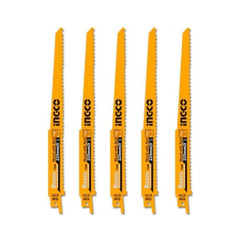ingco RSB1111DF Reciprocating Saw Blades Set for Wood With Nail