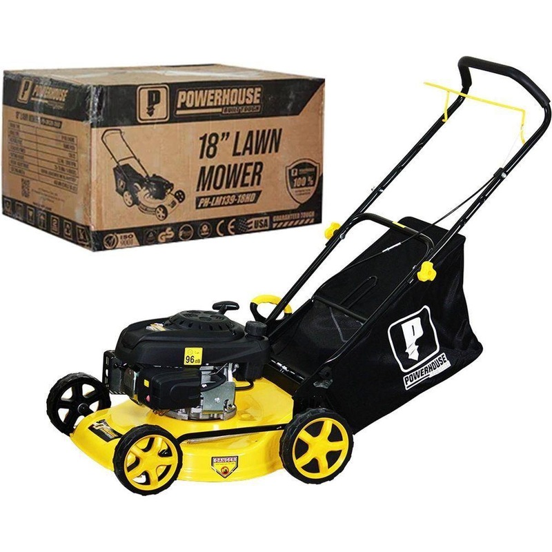 Powerhouse PH-LM139-18HD Gasoline Engine Lawn Mower 18" 139cc