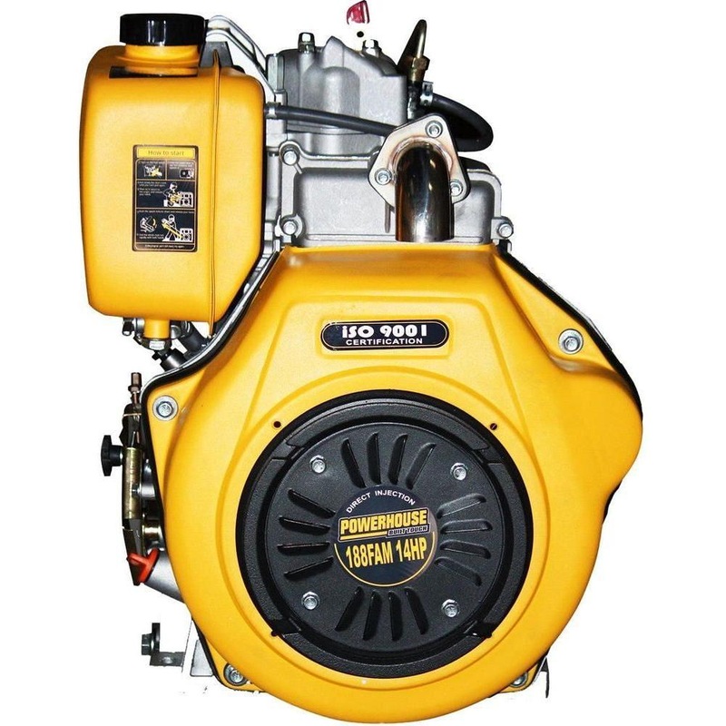 Powerhouse PWH-188FAM Diesel Engine (Marine Standard Speed) with S/S Pipe 14HP