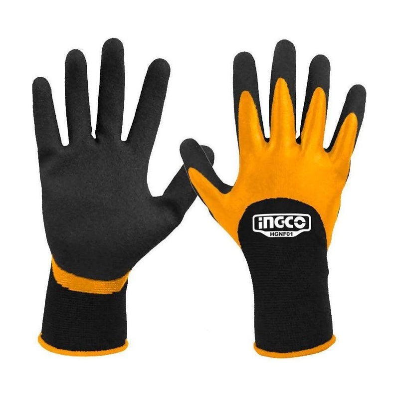 Ingco HGNF01 Nitrile Frosted Coated Gloves