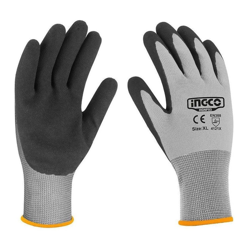 Ingco HGNF03 Nitrile Frosted Coated Gloves