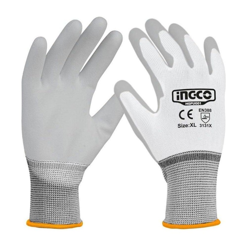 Ingco HGPUG01 PU Coated Gloves