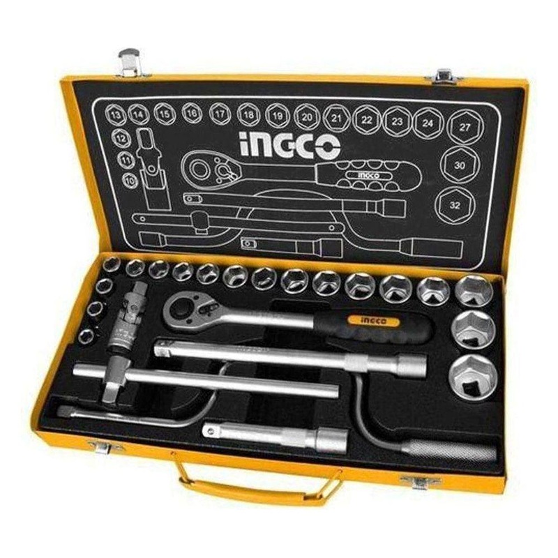 Ingco HKTS12242 1/2' Socket 24Pcs Set