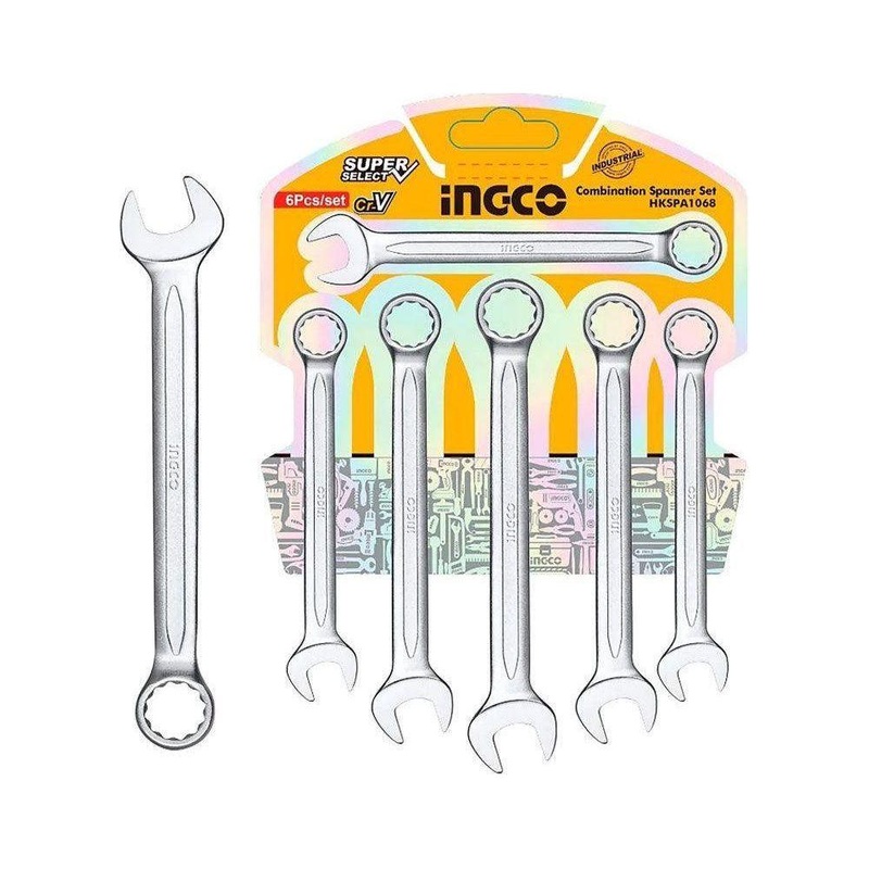 Ingco HKSPA1068 Combination Spanner Set