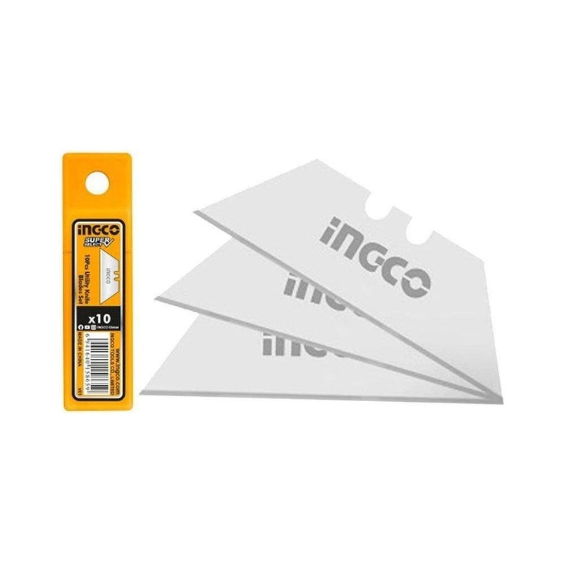 Ingco HUKB61001 Utility Knife Blades 10Pcs Set