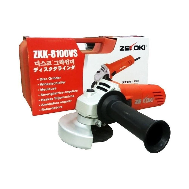 Zekoki ZKK-8100VS Angle Grinder 4" 850W (Variable Speed)