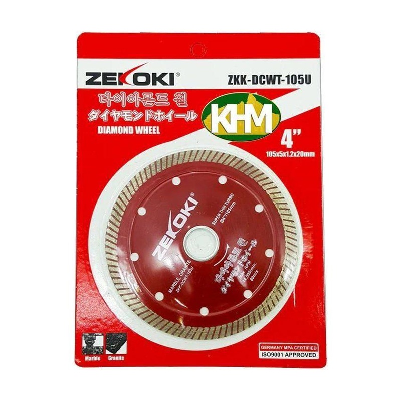 Zekoki ZKK-DCWT-105U Diamond Cut Off Wheel 4" Super Thin Turbo