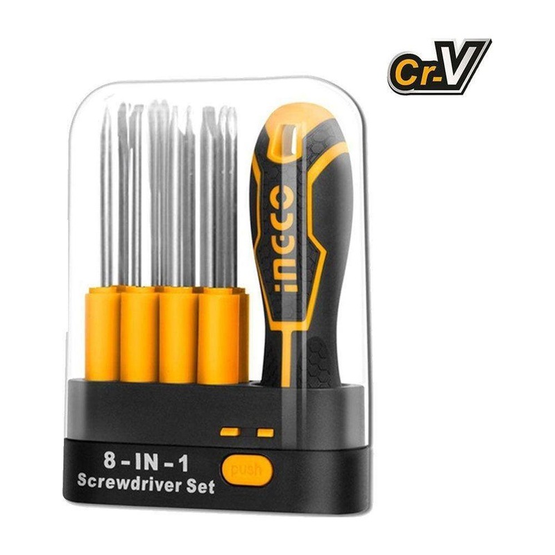 Ingco AKISD0901 Interchangeable Screwdriver 9Pcs Set