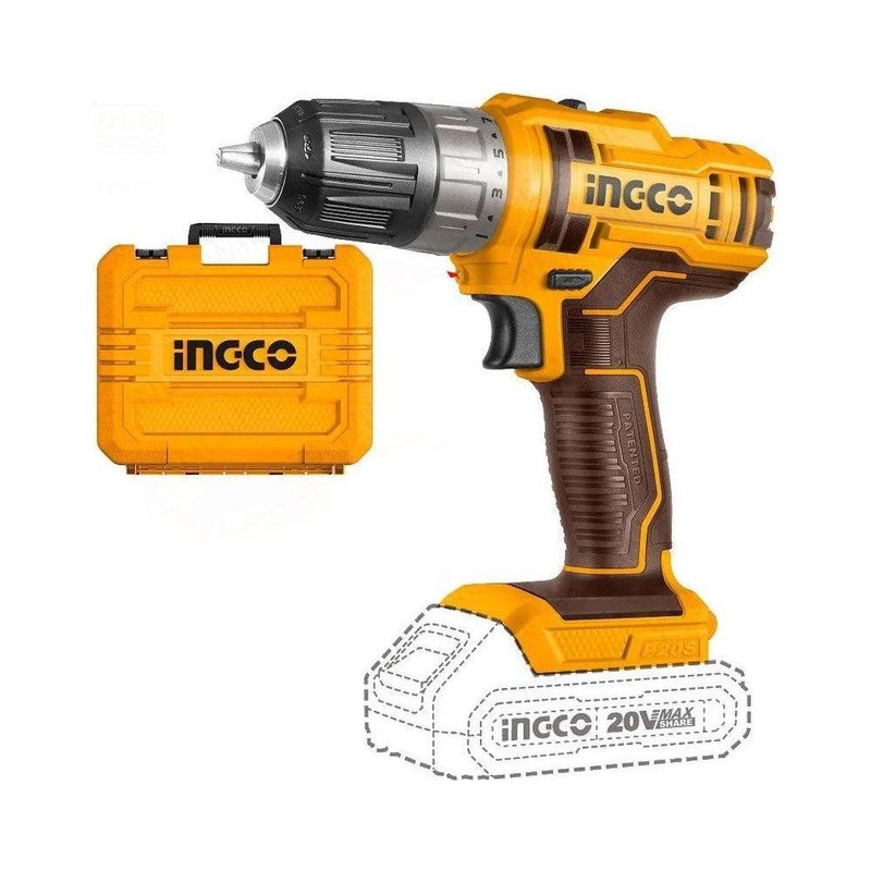 Ingco CDLI200528 Li-Ion Cordless Drill 20V