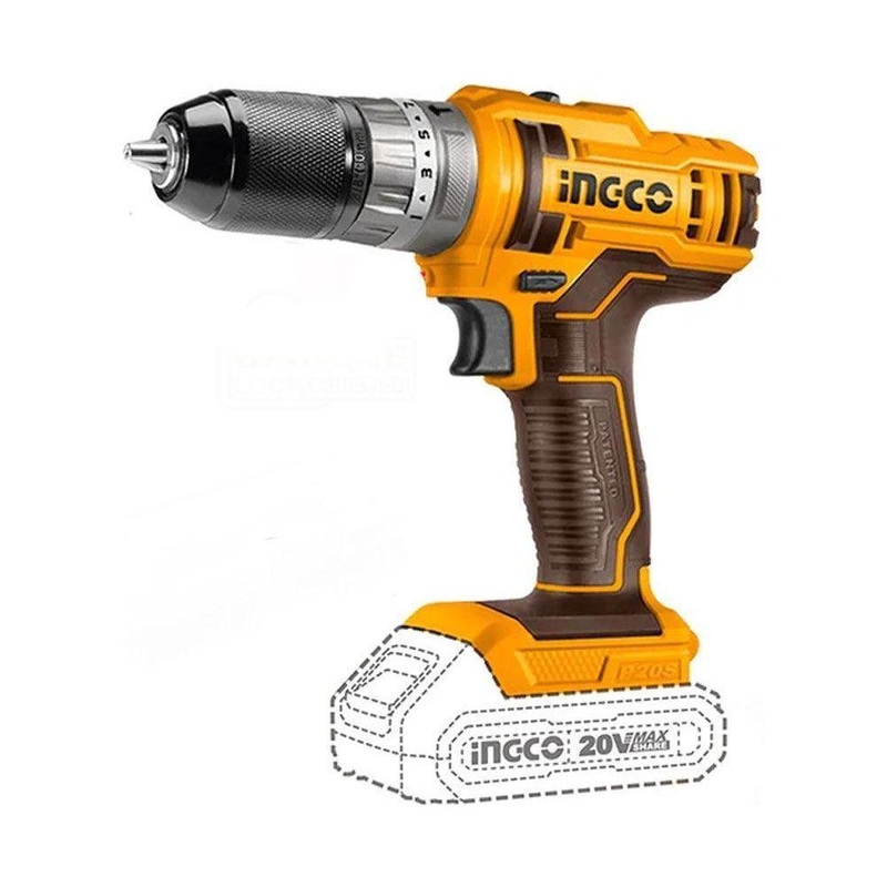 Ingco CIDLI201452 Li-Ion Impact Drill 20V