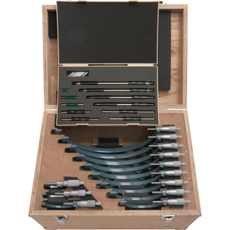 Mitutoyo 103-905-10 Outside Micrometer (12pcs) Set 0-12"