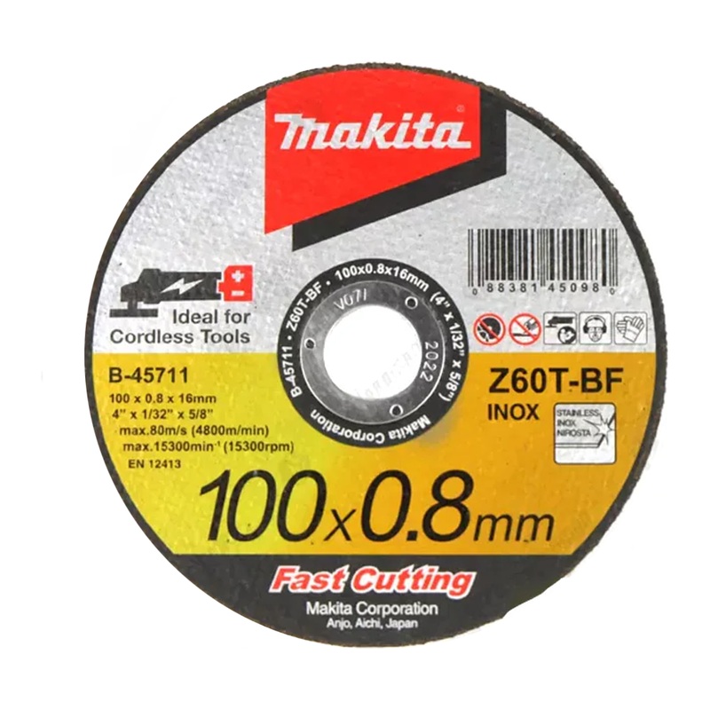 Makita B-45711 Cut Off Wheel Inox Stainless Steel 4"