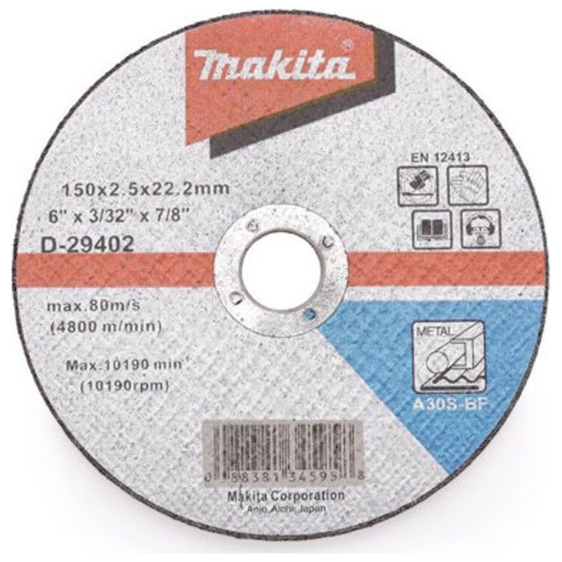 Makita D-29402 Cut-Off Disc / Wheel for Metal 6"