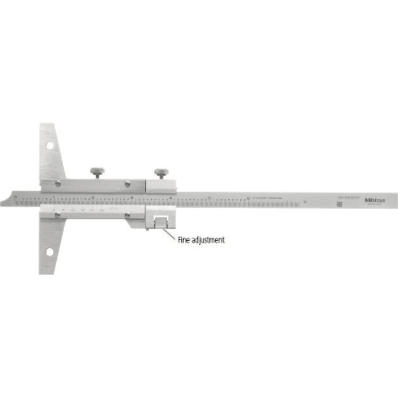 Mitutoyo 527-111 Vernier Depth Gauge (VD6) 6" with Fine Adjustment