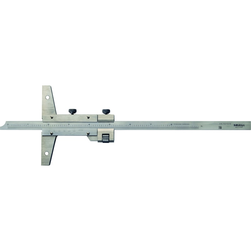 Mitutoyo 527-112 Vernier Depth Gauge (VD8) 8" with Fine Adjustment