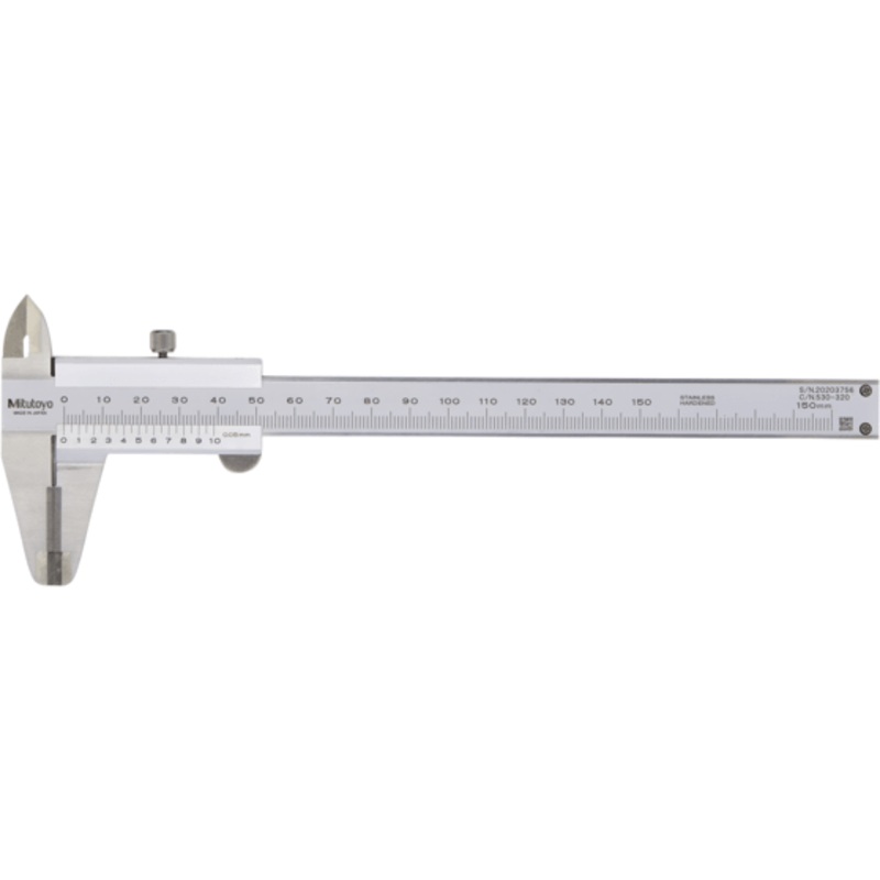 Mitutoyo 530-320 Vernier Caliper Carbide Jaws Out 150mm