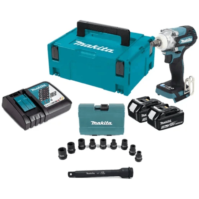 Makita DTW300FJX3 18V Cordless Brushless Impact Wrench (LXT-Series) [Kit]