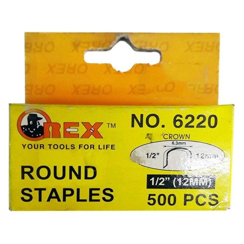 Orex 6220 Round Staples / Staple Wire 1/2"
