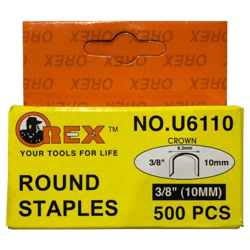 Orex U6110 Round Staples / Staple Wire 3/8"