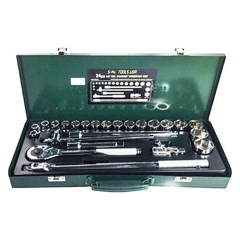 S-Ks A-24 1/2" Drive Socket Wrench Set 10-32mm 6pts