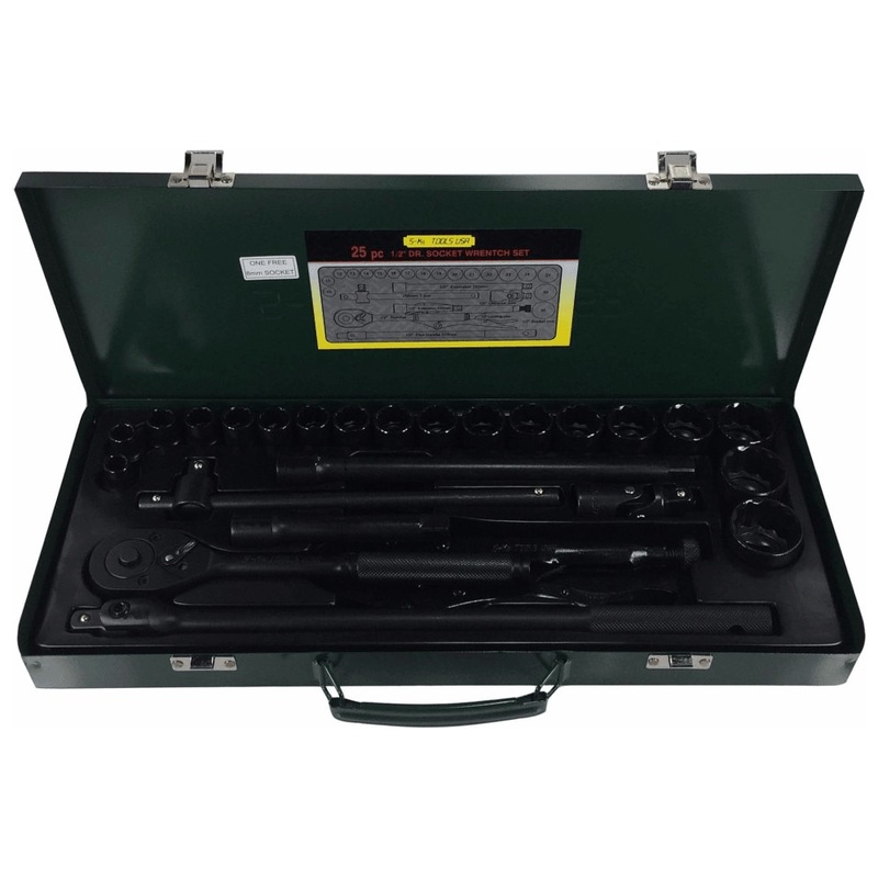 S-Ks B-25 1/2" Drive Impact Socket Wrench Set 10-32mm 12pts