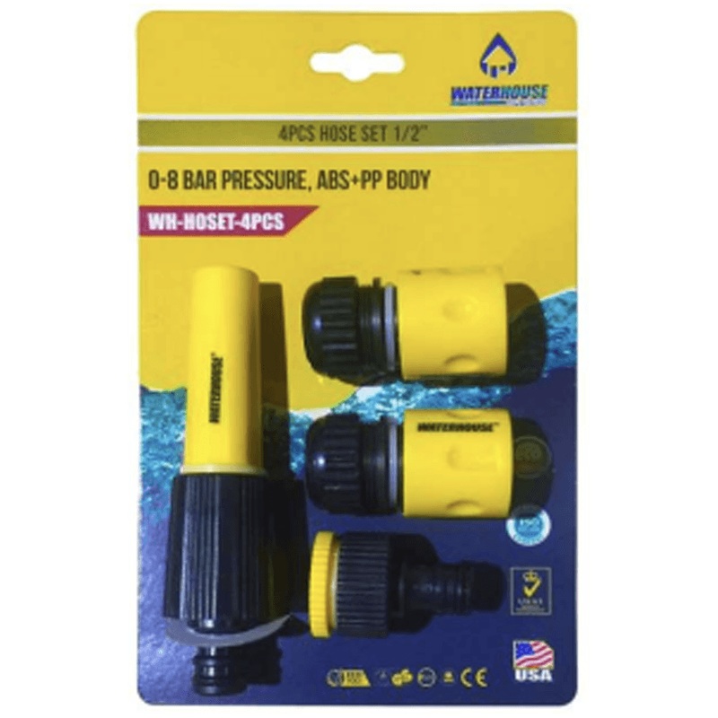 Waterhouse WH-HOSET-4PCS Hose Connector 4Pcs Set 1/2"