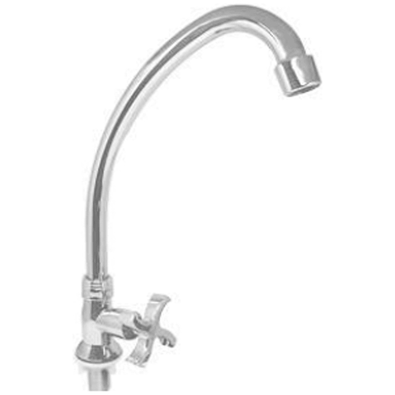 Waterhouse WH52022 Gooseneck Sink Tap Faucet Cross Handle 18"