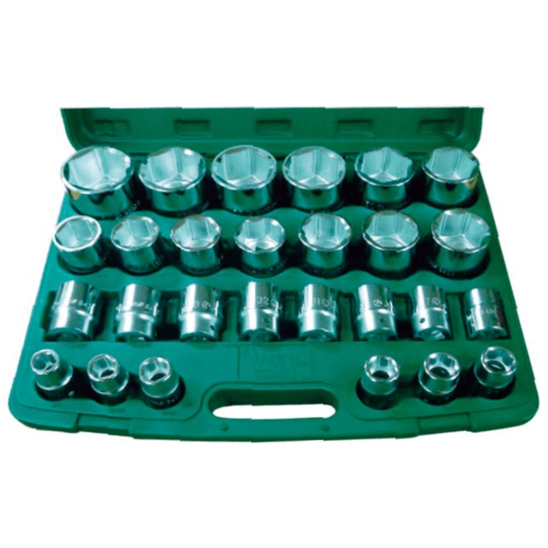 Hans 6627MB/AB Socket Wrench Set  3/4" Drive 6pts (27pcs)