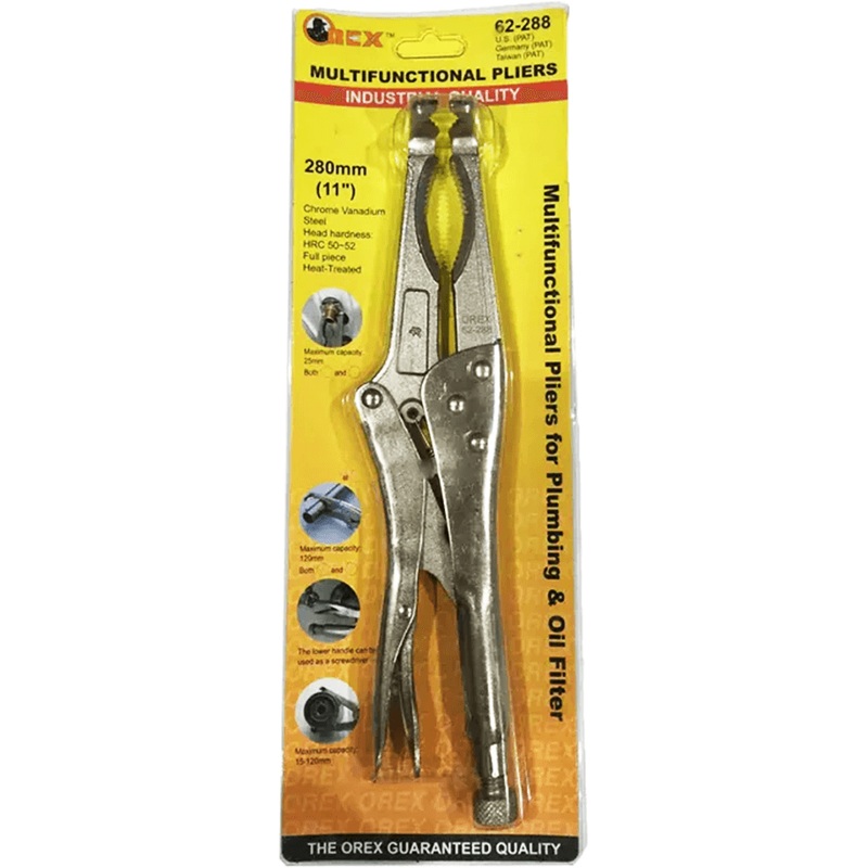 Orex 62-288 Multi Functional Pliers for Plumbing & Oil Filter